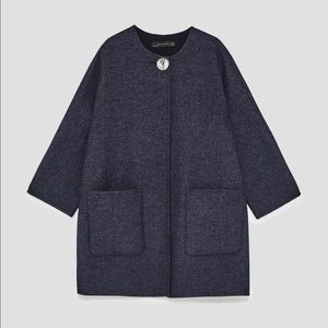 ZARA WOOL CAPE COAT JACKET